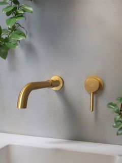 Смеситель для раковины AltroBagno Metropoli 010505 OrSp золото матовое